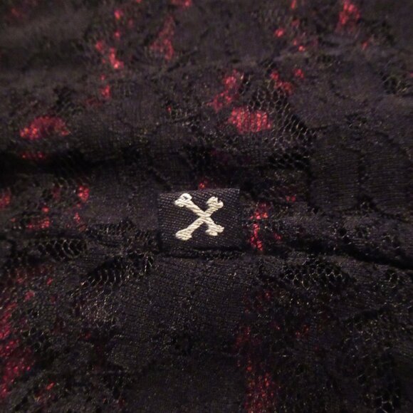 Royal Bones / Daang Goodman Black Lace Slip Dress, Medium Hot Topic - Picture 11 of 11